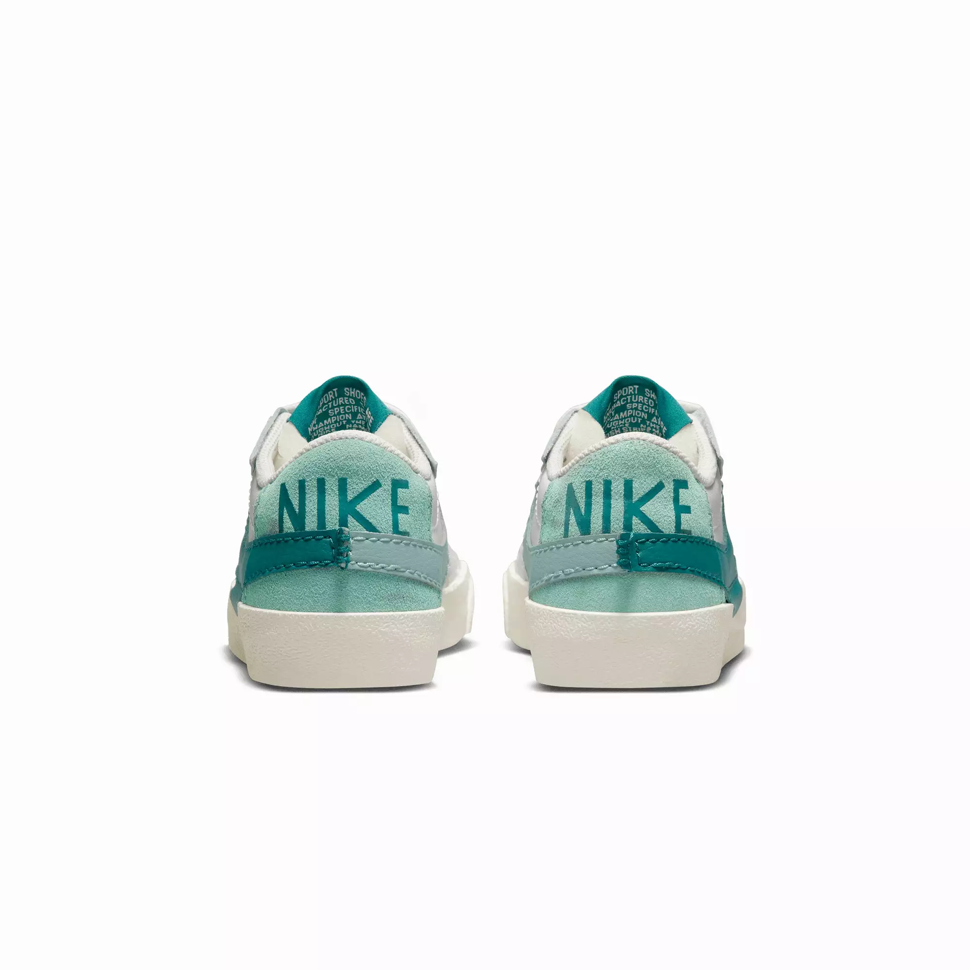 WMN'S BLAZER LOW '77 JUMBO'SUMMIT WHITE/GEODE TEAL-SEA GLASS'