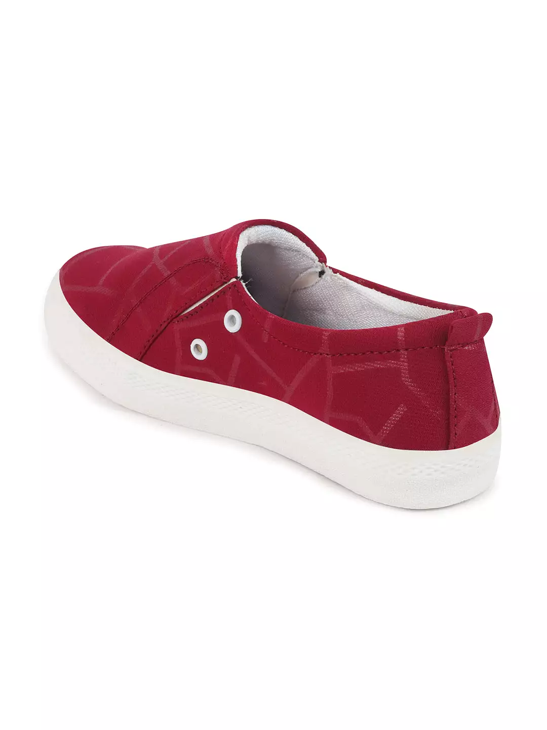 Women Cherry Casual Canvas Slip-On Loafers