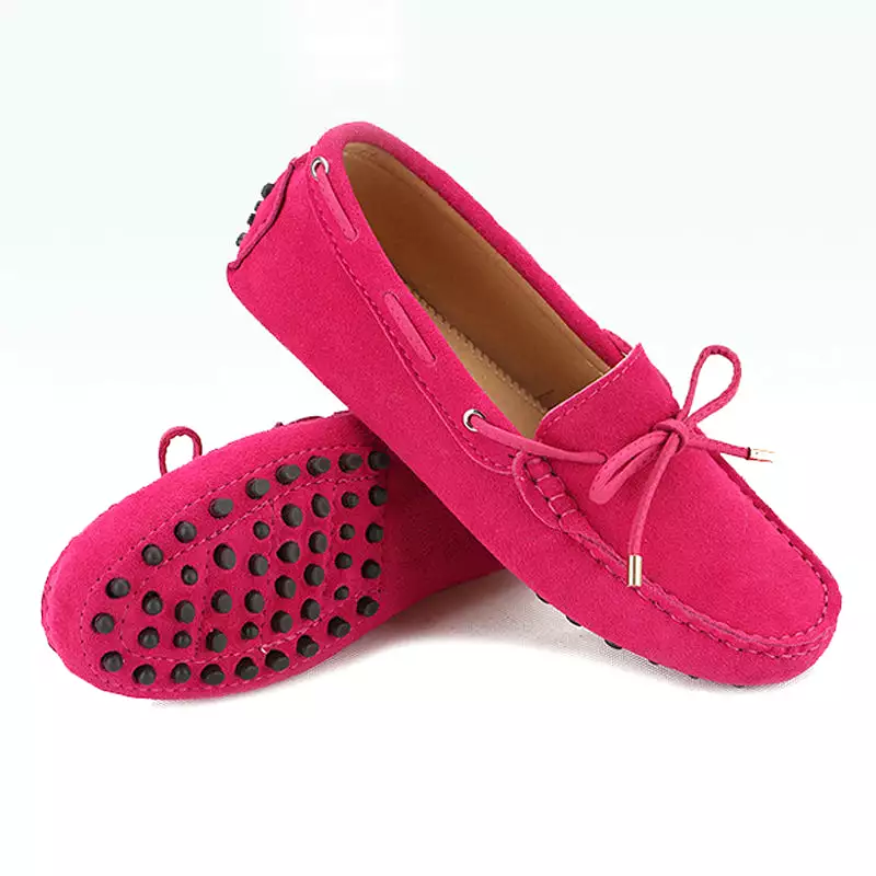 Women Leather Flat Loafers Moccasins Driving Shoes