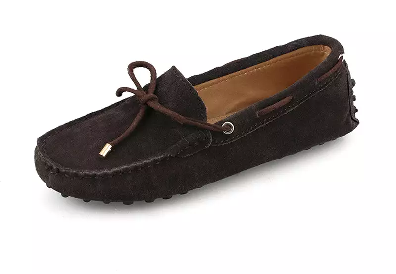 Women Leather Flat Loafers Moccasins Driving Shoes