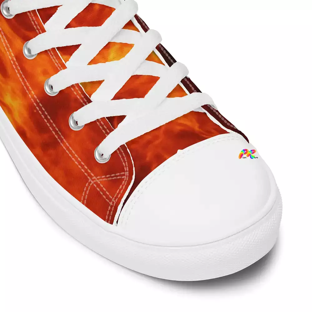 Women’s Fire High Top Canvas Shoes