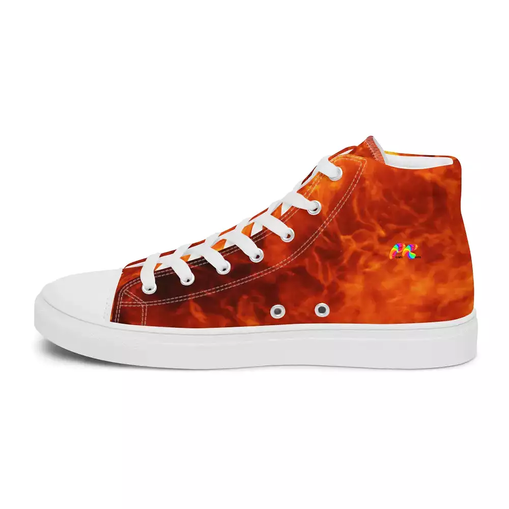 Women’s Fire High Top Canvas Shoes